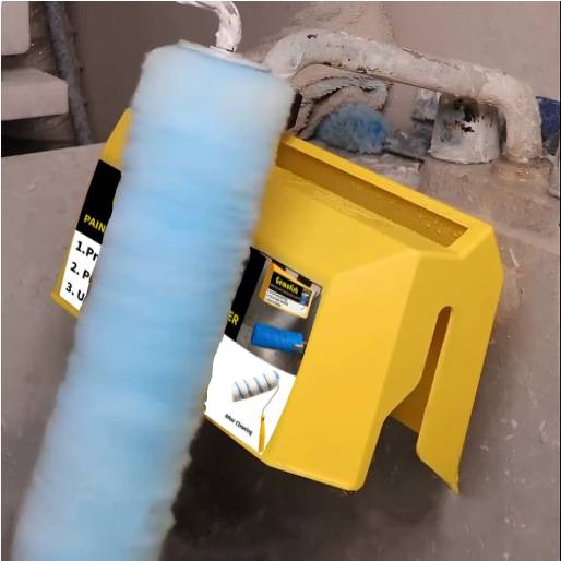 Gemofish Paint Roller Cleaner & Fluffer – Pressurized Water Flow Quick Cleaning Tool