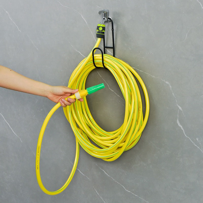Metal Water Pipe Storage Rack | Heavy Duty Wall Mounted Hose Hook for Home & Garden