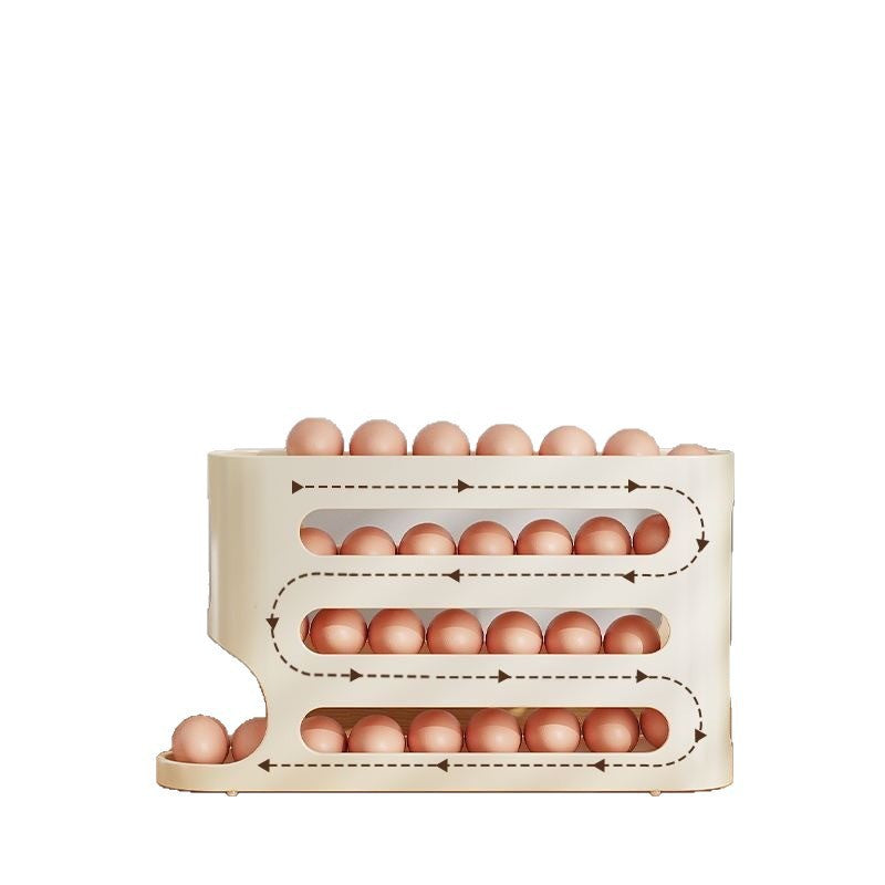 Rolling Egg Storage Box Installed in Refrigerator Side Door