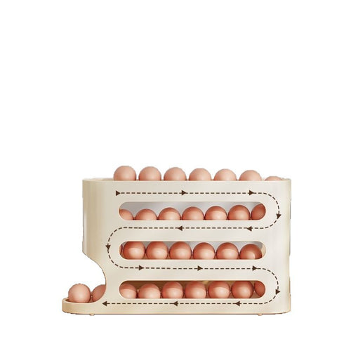 Rolling Egg Storage Box Installed in Refrigerator Side Door