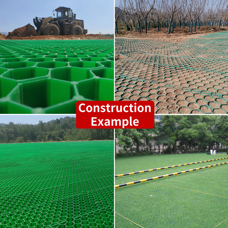 Permeable Grass Planting Grid Installed for Driveways and Gardens