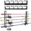 Iron Fishing Rod Wall Mount Stand – Heavy Duty Storage Rack for Multiple Rods