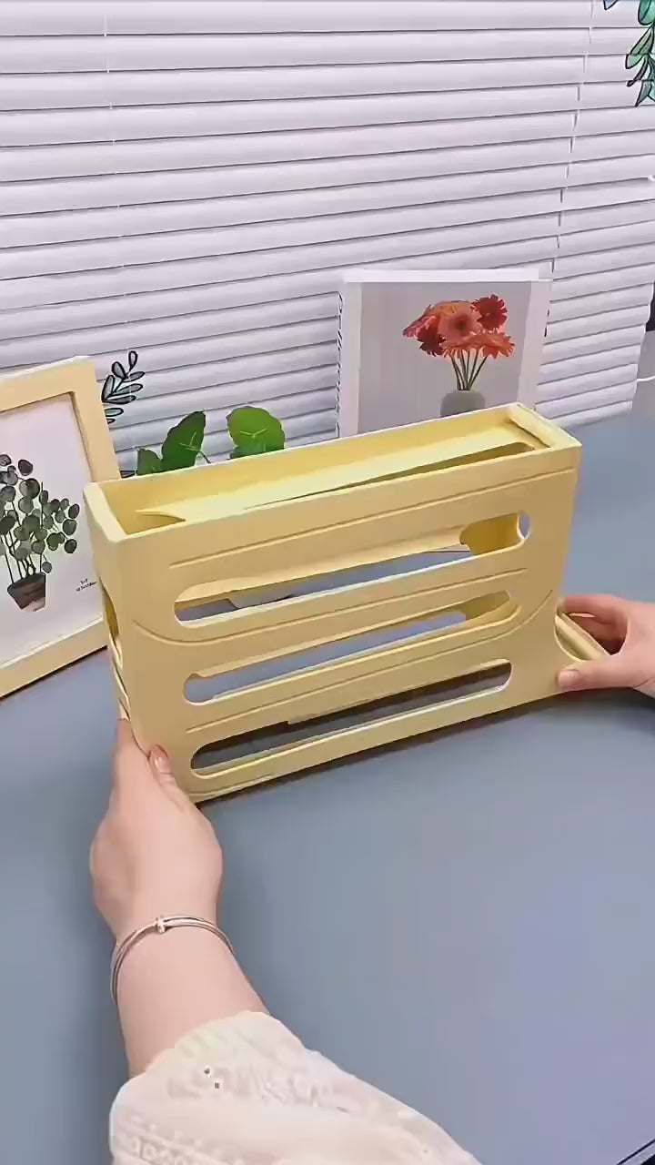 Space-Saving Egg Storage Box for Home Kitchen Refrigerator