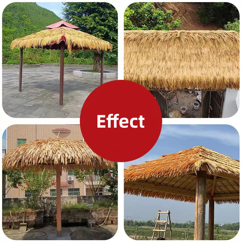 Synthetic Thatch Roof as Resort Roofing Material for Outdoor Spaces